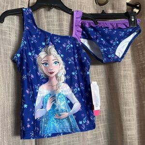 New Elsa from Disnet (Frozen) girls cute swim set. Size 5/6